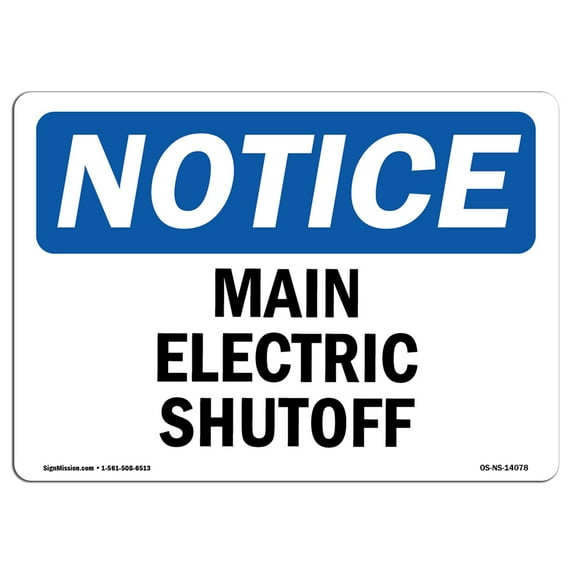 SignMission OS-NS-A-710-V-14326 7 x 10 in. OSHA Notice Sign - New Empty Drums