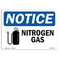 thumbnail image 1 of OSHA Notice Sign - Nitrogen Gas |  Aluminum Sign | Protect Your Business, Construction Site, Warehouse & Shop Area |  Made in the USA, 1 of 6