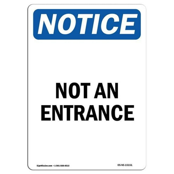 OSHA Notice Sign - No Trespassing This Property | Aluminum Sign | Protect Your Business, Construction Site, Warehouse & Shop Area | Made in the USA