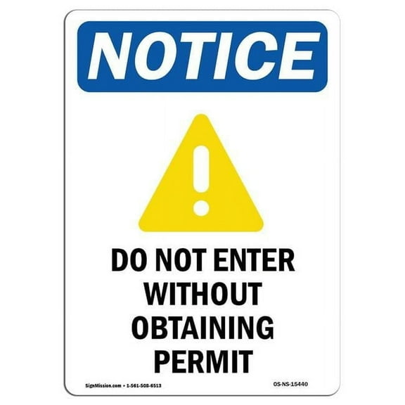 OSHA Notice Sign - Not An Employee Exit Emergency |  Aluminum Sign | Protect Your Business, Construction Site, Warehouse & Shop Area |  Made in the USA
