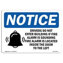 SignMission OS-NS-A-710-L-15513 7 x 10 in. OSHA Notice Sign - Notice Drivers Do Not Enter