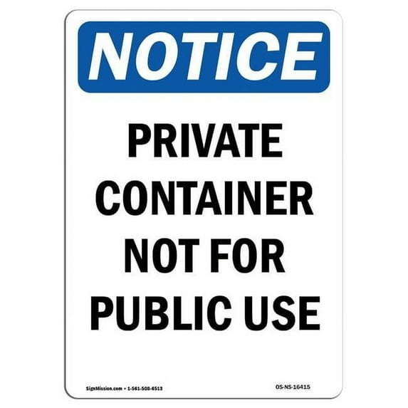 OSHA Notice Sign - NOTICE Do Not Open Door Unless | Aluminum Sign | Protect Your Business, Construction Site, Warehouse & Shop Area | Made in the USA