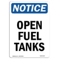 thumbnail image 1 of SignMission OS-NS-A-710-V-17007 7 x 10 in. OSHA Notice Sign - Open Fuel Tanks, 1 of 6