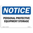 thumbnail image 1 of OSHA Notice Sign - Personal Protective Equipment Storage |  Aluminum Sign | Protect Your Business, Construction Site, Warehouse & Shop Area | Made in the USA, 1 of 6