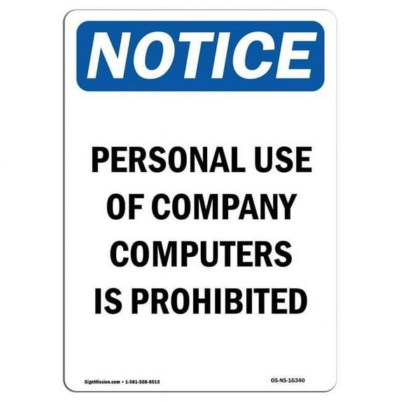 OSHA Notice Sign - NOTICE Do Not Enter Authorized Personnel Only | Aluminum Sign | Protect Your Business, Work Site, Warehouse & Shop Area | Made in the USA