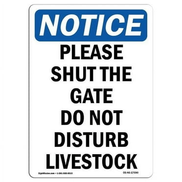 OSHA Notice Sign - NOTICE Please Use Other Door |  Aluminum Sign | Protect Your Business, Construction Site, Warehouse & Shop Area |  Made in the USA
