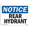 thumbnail image 1 of OSHA Notice Sign - Rear Hydrant |  Aluminum Sign | Protect Your Business, Construction Site, Warehouse & Shop Area |  Made in the USA, 1 of 6