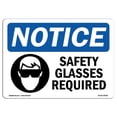 thumbnail image 1 of OSHA Notice Sign - Safety Glasses Required |  Aluminum Sign | Protect Your Business, Construction Site, Warehouse & Shop Area |  Made in the USA, 1 of 6