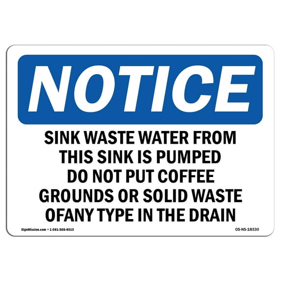 SignMission OS-NS-A-710-L-18330 7 x 10 in. OSHA Notice Sign - Siren Switch Alert One Rise - All Clear