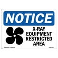 thumbnail image 1 of OSHA Notice Sign - X-Ray Equipment Restricted Area |  Aluminum Sign | Protect Your Business, Construction Site, Warehouse & Shop Area |  Made in the USA, 1 of 6