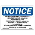 thumbnail image 1 of SignMission OS-NS-A-710-L-16912 7 x 10 in. OSHA Notice Sign - You Are Entering An FDA Audited Facility, 1 of 6