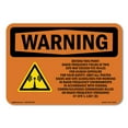 thumbnail image 1 of SignMission OS-WS-A-710-L-12479 7 x 10 in. OSHA Warning Sign - Beyond This Point Radio Frequency Fields, 1 of 6