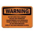 thumbnail image 1 of OSHA WARNING Sign - Do Not Open This Cabinet | Aluminum Sign | Protect Your Business, Construction Site, Warehouse & Shop Area | Made in the USA, 1 of 6