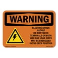 thumbnail image 1 of SignMission OS-WS-A-710-L-12090 7 x 10 in. OSHA Warning Sign - Electric Shock Hazard Do Not with Symbol, 1 of 6