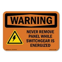 OSHA WARNING Sign - Never Remove Panel | Aluminum Sign | Protect Your Business, Construction Site, Warehouse & Shop Area | Made in the USA