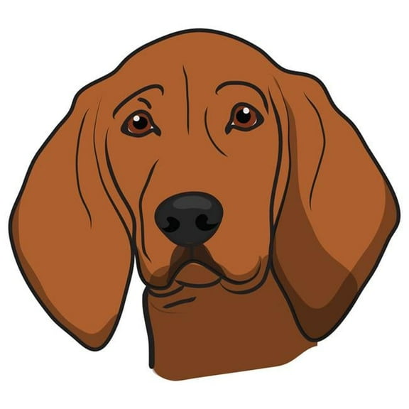SignMission 7 x 20 in. Super Cute Dog Decal - Redbone Coonhound