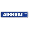 thumbnail image 1 of AIRBOAT Street Sign boating everglades bayou Louisiana fishing | Indoor/Outdoor |  30" Wide, 1 of 5