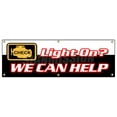thumbnail image 1 of 72" CHECK ENGINE LIGHT BANNER SIGN warning sensor repair maintenance, 1 of 4