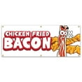 thumbnail image 1 of SignMission B-72 Chicken Fried Bacon19 72 in. Concession Stand Food Truck Single Sided Banner - Chicken Fried Bacon, 1 of 5