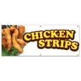thumbnail image 1 of SignMission B-72 Chicken Strips19 72 in. Concession Stand Food Truck Single Sided Banner - Chicken Strips, 1 of 5