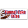 thumbnail image 1 of SignMission B-72 Funnels Cake Fries 72 in. Funnel Cake Fries Banner Sign - Hot Warm Crisp Delicious Sweet Food, 1 of 4