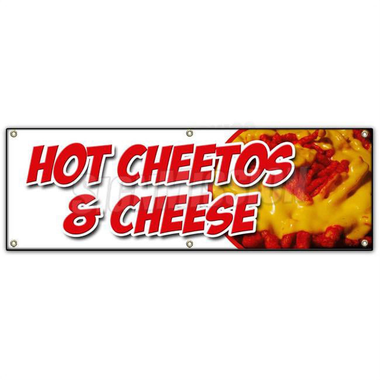 SignMission 72 in. Hot Cheetos & Cheese Banner Sign Melted Mexican