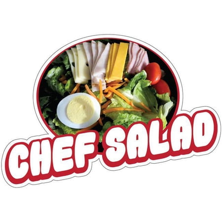SignMission 8 in. Decal Concession Stand Food Truck Sticker - Chef Salad