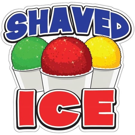 SignMission 8 in. Shaved Ice Decal Concession Stand Food Truck Sticker