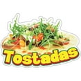 thumbnail image 1 of SignMission 8 in. Tostadas Decal Concession Stand Food Truck Sticker, 1 of 1