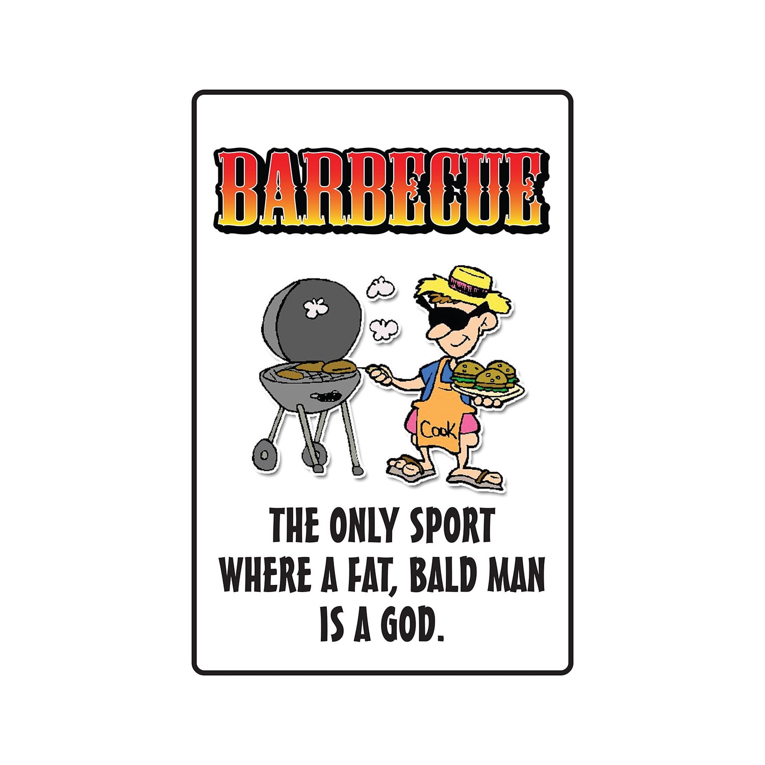 SignMission 8 x 12 in. Barbecue Parking Decal - BBQ Bar-B-Que Ribs ...