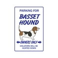 thumbnail image 1 of SignMission 8 x 12 in. Basset Hound Decal Dog Pet Parking Decals - Vet Pet Puppy Kennel, 1 of 4
