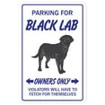 thumbnail image 1 of SignMission  8 x 12 in. Black Lab Sign - Labrador Retriever Dog Dogs Groomer Hunting, 1 of 4