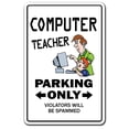 thumbnail image 1 of SignMission 8 x 12 in. Computer Teacher Decal Parking Decals - Laptop Programmer It Tech Lab, 1 of 4