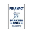 thumbnail image 1 of PHARMACY Parking Sign pharmacist druggist drug store | Indoor/Outdoor | 12" Tall, 1 of 4