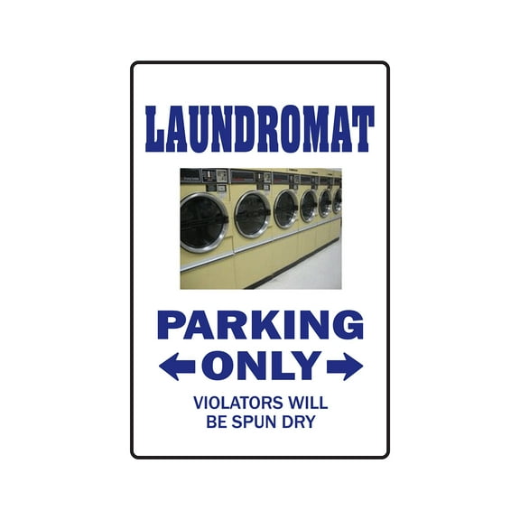 LAUNDROMAT Sign dryer laundry washing drying coin | Indoor/Outdoor | 12" Tall