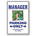 thumbnail image 1 of SignMission 8 x 12 in. Manager Decal Management Parking Decals - Retail Boss Supervisor Department, 1 of 4