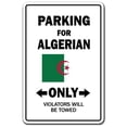 thumbnail image 1 of SignMission 8 x 12 in. Parking for Algerian Only Decal - Algeria Flag National Pride Love, 1 of 4