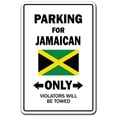 thumbnail image 1 of SignMission 8 x 12 in. Parking for Jamaican Only Decal - Jamaica Flag National Pride Love, 1 of 1
