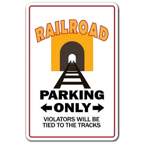 SignMission 8 x 12 in. Railroad Decal - Conductor Engineer Rwu Union Pacific Workers Train