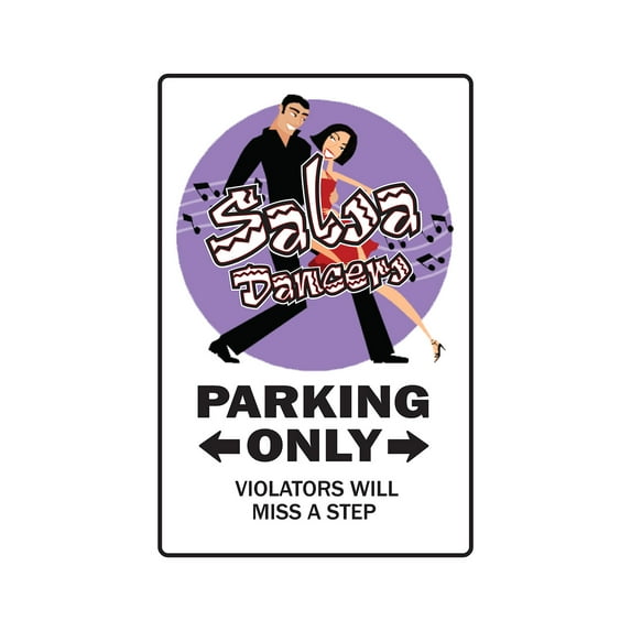 SignMission 8 x 12 in. Salsa Dancer Decal - Dance Music Song Dancing Lesson Teacher