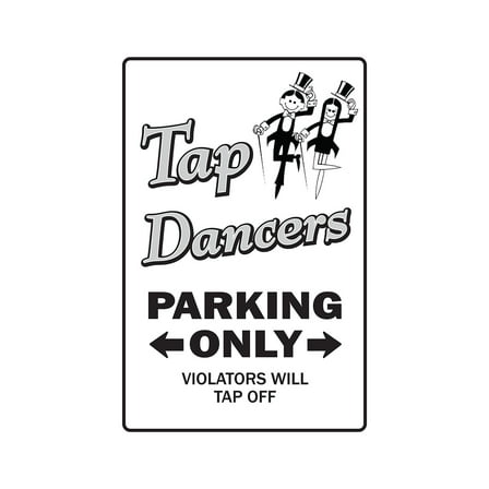 SignMission 8 x 12 in. Tap Dancers Decal - Dance Music Teacher Instructor Dancing Shoes Band