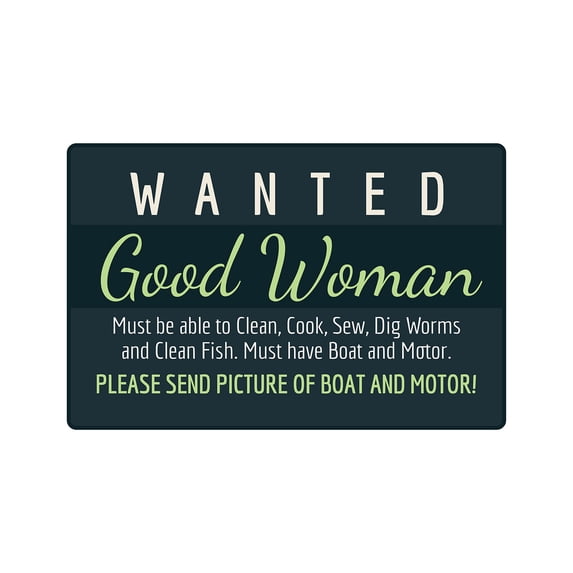 SignMission Z-Wanted Good Woman 8 x 12 in. Wanted Good Woman Sign - Men Maid Wanted Relationship Love