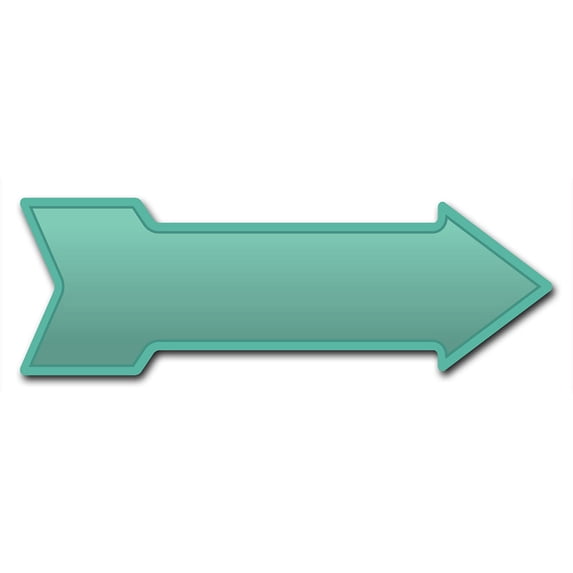 SignMission 8 x 24 in. Indoor & Outdoor Decor Direction Sticker Vinyl Wall Decals - Mint - 24 in.