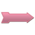 thumbnail image 1 of SignMission 8 x 24 in. Indoor & Outdoor Decor Direction Sticker Vinyl Wall Decals - Pink - 24 in., 1 of 2