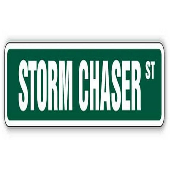 STORM CHASER Street Sign tornado alley tornadoes hurricane weather | Indoor/Outdoor | 36" Wide