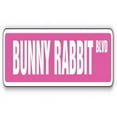 thumbnail image 1 of SignMission 9 in. Bunny Rabbit Street Sign Decal - Easter White Lover Cage Hare, 1 of 1