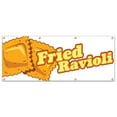 thumbnail image 1 of SignMission B-96 Fried Ravioli19 96 in. Concession Stand Food Truck Single Sided Banner - Fried Ravioli, 1 of 5