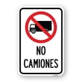 thumbnail image 1 of SignMission A-1218-22881 12 x 18 in. Aluminum Sign - Spanish Traffic Sign No Camiones with No Trucks Symbol & Graphic, 1 of 4
