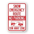thumbnail image 1 of SignMission A-1218-22887 12 x 18 in. Aluminum Sign - Snow Emergency Route Tow Away Zone with Graphic, 1 of 4