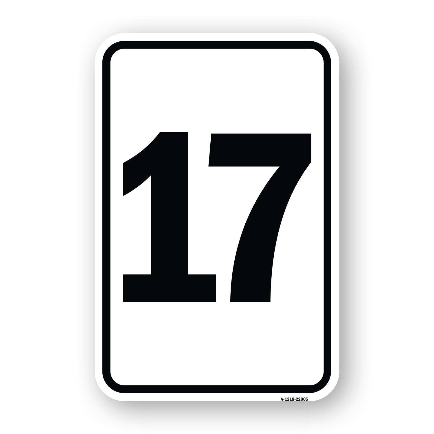 SignMission A-1218-22905 12 x 18 in. Aluminum Sign - Sign with Number ...